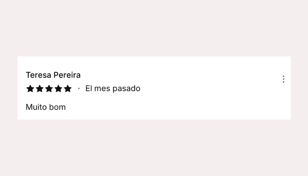 Lourdes Estetica em Cascais- Feedback
